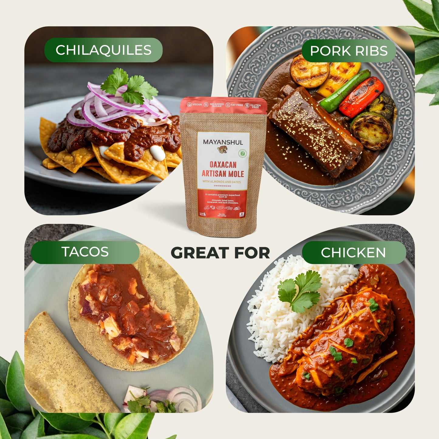 Variety Packs Gourmet Mole Poblano & Oaxacan Artisan Red Mole Sauce