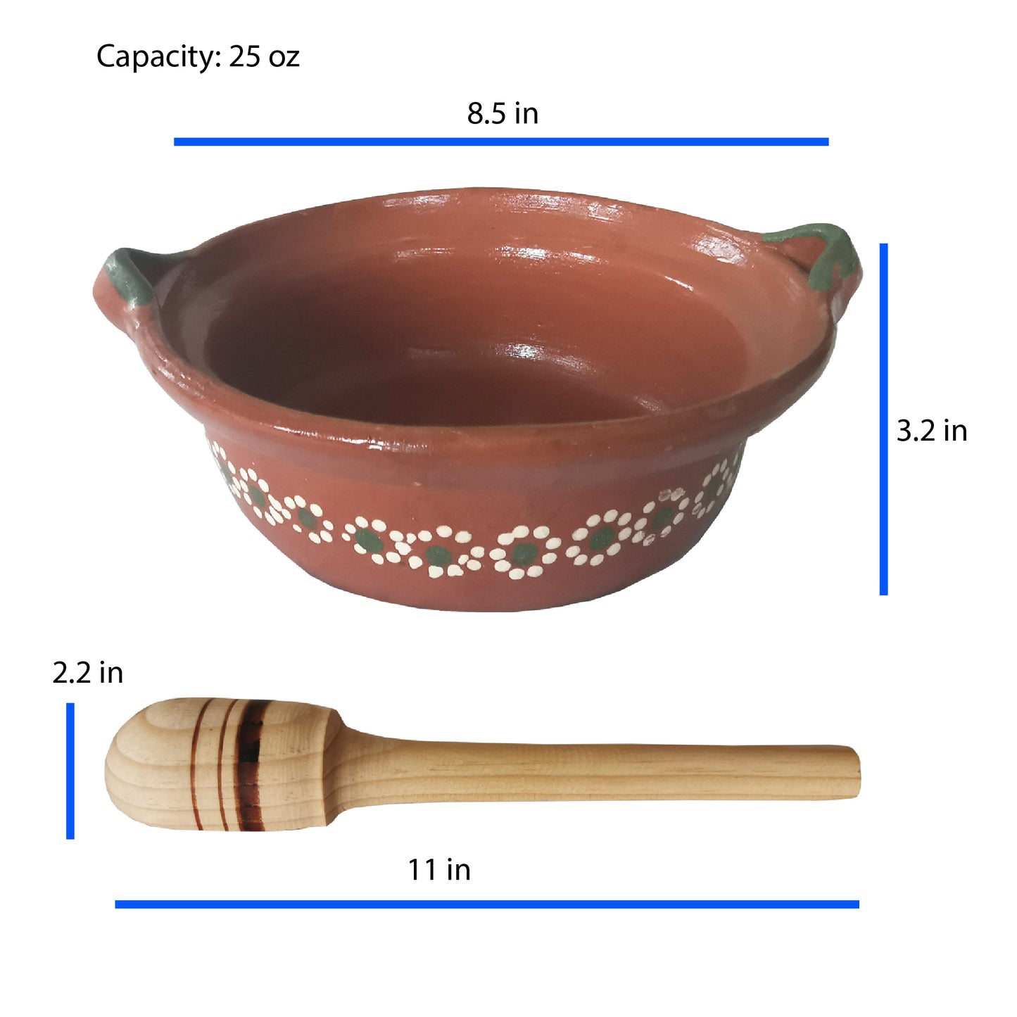 Holiday Artisanal Bundle Special Edition: Traditional Clay Cazuela & Gourmet Mole Variety Pack of 2