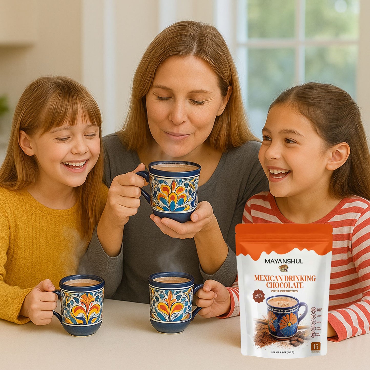 Mexican Drinking Chocolate – Healthy Cacao & Spices, Cane Sugar Free | Mayanshul