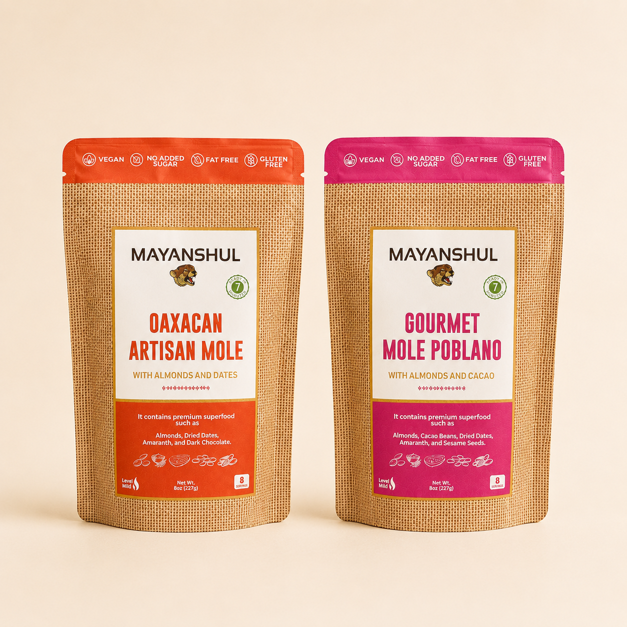 Variety Packs Gourmet Mole Poblano & Oaxacan Artisan Red Mole Sauce